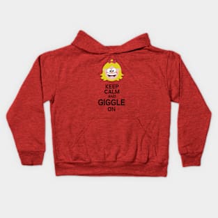 Keep calm and giggle on Kids Hoodie